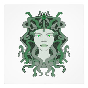 Medusa Gorgo Snake Gorgon Monster Griechische Myth Fotodruck