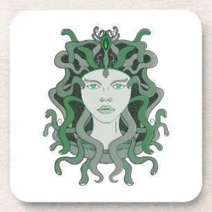 Medusa Gorgo Snake Gorgon Monster Griechische Myth Getränkeuntersetzer