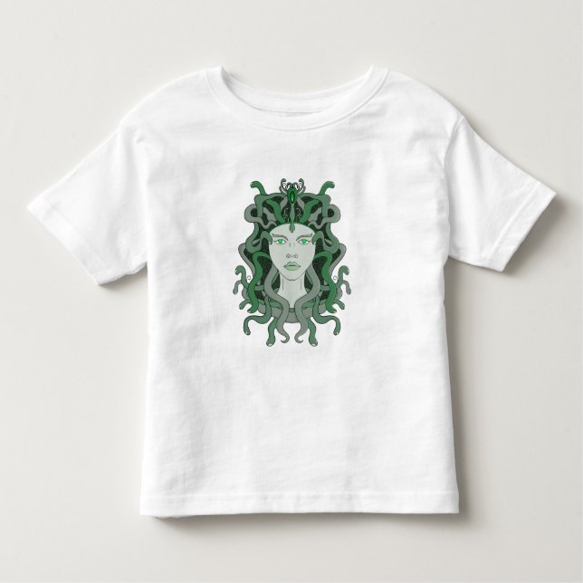 Medusa Gorgo Snake Gorgon Monster Griechische Myth Kleinkind T-shirt (Vorderseite)