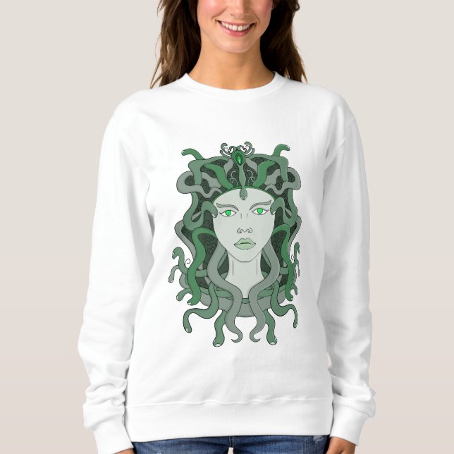 Medusa Gorgo Snake Gorgon Monster Griechische Myth Sweatshirt (Vorderseite)