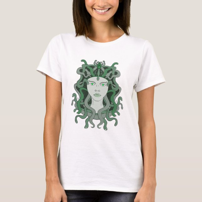 Medusa Gorgo Snake Gorgon Monster Griechische Myth T-Shirt (Vorderseite)