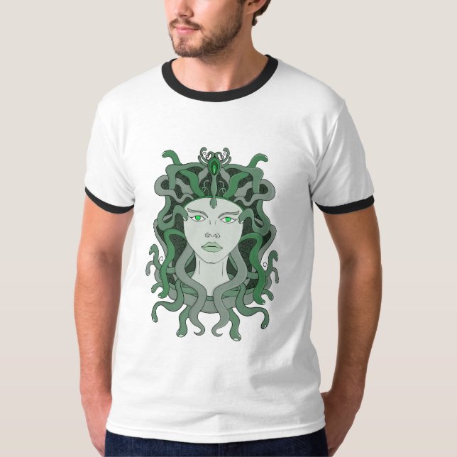Medusa Gorgo Snake Gorgon Monster Griechische Myth T-Shirt (Vorderseite)