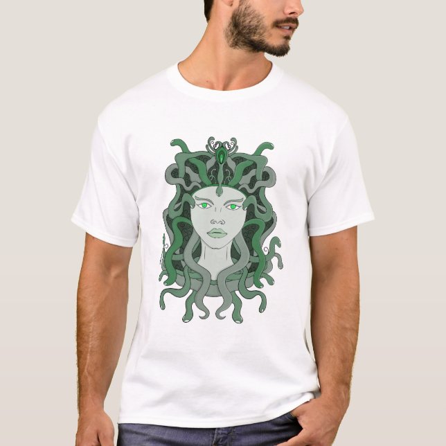 Medusa Gorgo Snake Gorgon Monster Griechische Myth T-Shirt (Vorderseite)