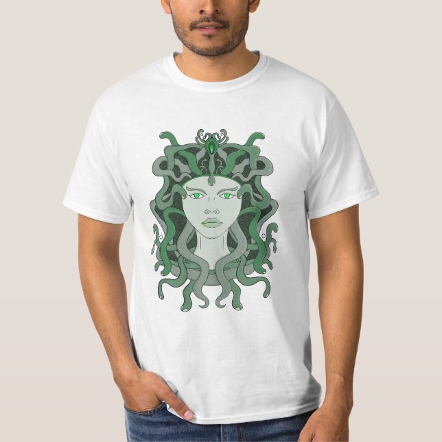 Medusa Gorgo Snake Gorgon Monster Griechische Myth T-Shirt (Vorderseite)