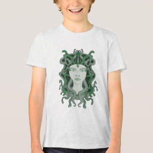 Medusa Gorgo Snake Gorgon Monster Griechische Myth Tri-Blend Shirt