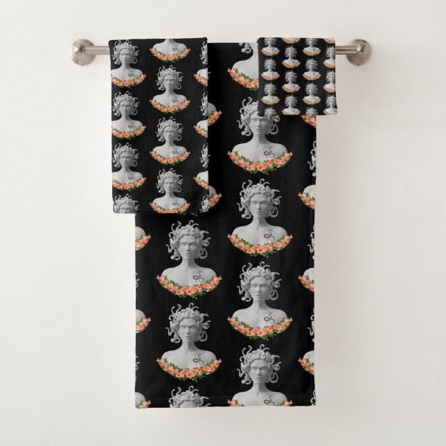 Medusa Gorgon Griechische Mythologie Badhandtuch Set (Insitu)