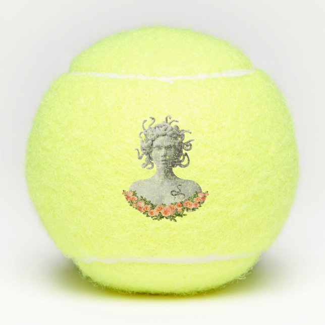 Medusa Gorgon Griechische Mythologie Tennisbälle (Vorderseite)