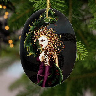Medusa Grithology Snake Gorgon Keramikornament