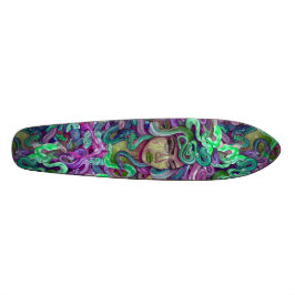 Medusa grün und lila Skate-Bretterdeck Skateboard