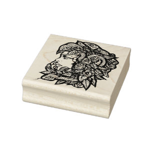 Medusa Grüne Schlangen Gorgone Gummistempel