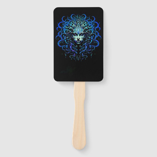 Medusa Hand Fan Fächer (Vorderseite)