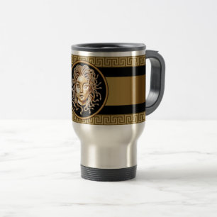 Medusa Head Gold Chain Mug Reisebecher