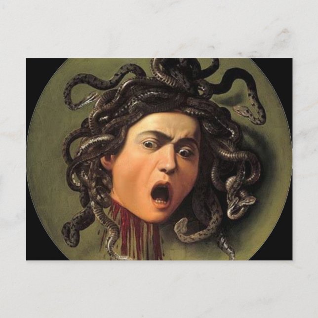 Medusa Head von Caravaggio Postkarte (Vorderseite)