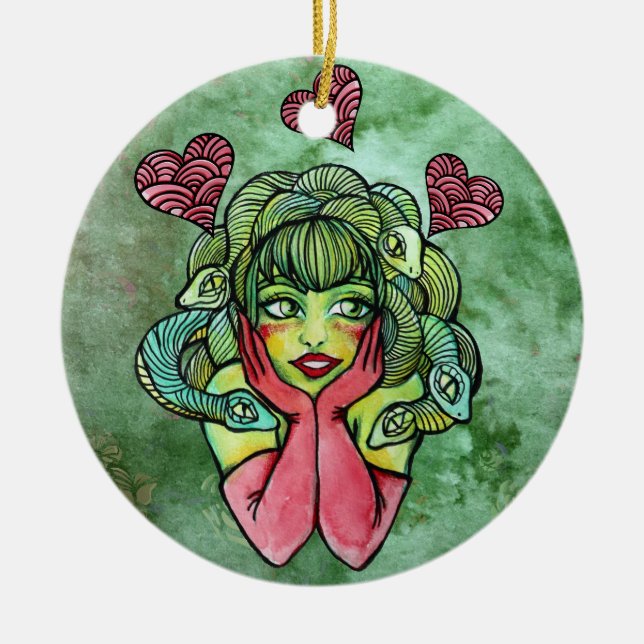 Medusa                                             keramik ornament (Vorne)