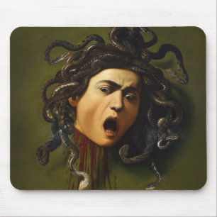 Medusa Kopf Caravaggio Malerei Kunst Mythologie ca Mousepad
