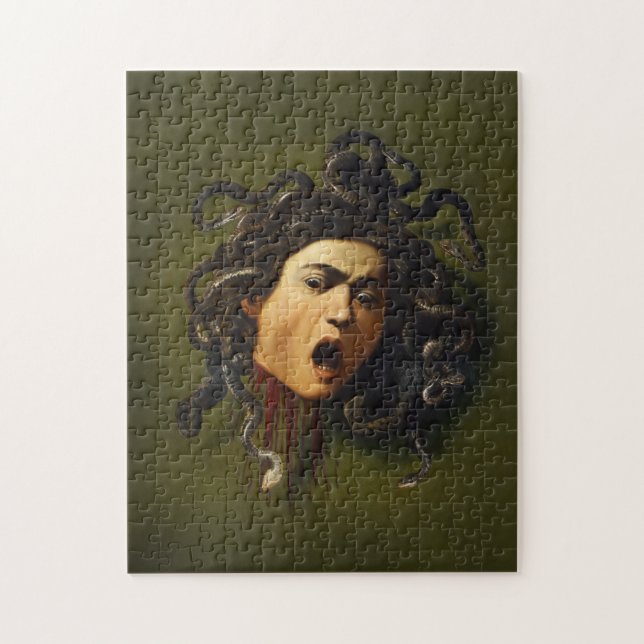 Medusa Kopf Caravaggio Malerei Kunst Mythologie ca Puzzle (Vertikal)