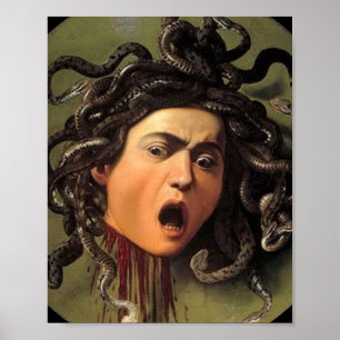 Medusa-Kopf von Caravaggio Poster