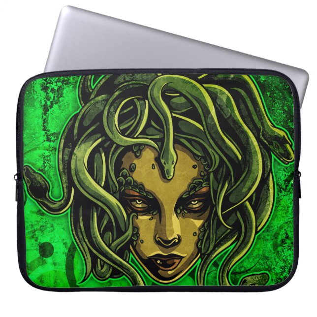 Medusa Laptopschutzhülle (Vorderseite)