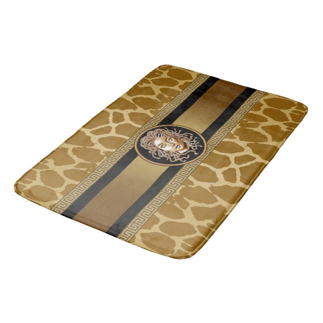 Medusa Luxus Giraff Print Bath Mat Badematte (Schrägansicht)