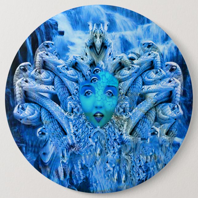 Medusa Metamorphose Button (Vorderseite)
