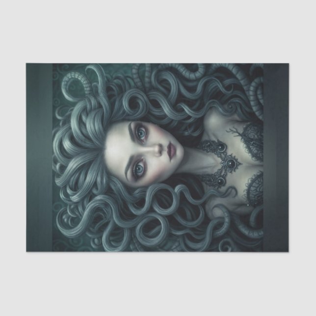 Medusa Mythisches Dekoupage Paper Seidenpapier (Vorderseite)