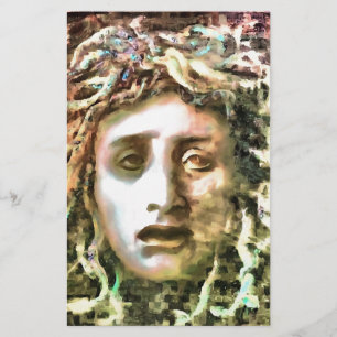 Medusa Portrait eines Gorgon Briefpapier