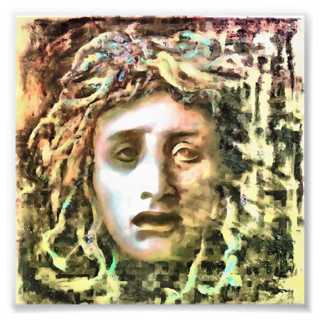 Medusa Portrait eines Gorgon Fotodruck (Vorne)