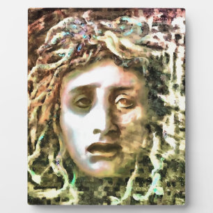 Medusa Portrait eines Gorgon Fotoplatte