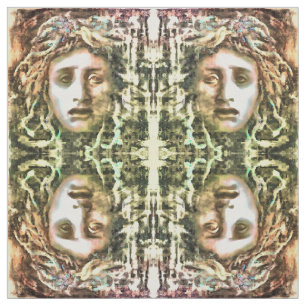 Medusa Portrait eines Gorgon Stoff
