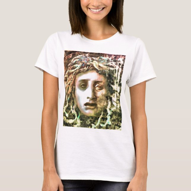 Medusa Portrait eines Gorgon T-Shirt (Vorderseite)