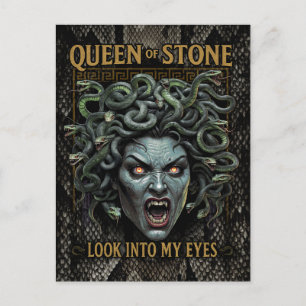 Medusa Queen of Stone Postcard Postkarte