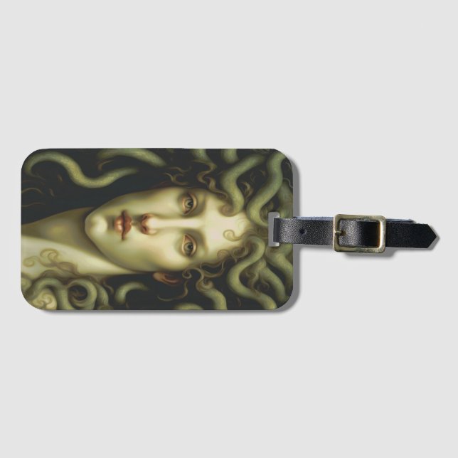 Medusa Renaissance Stil Gepäckanhänger (Vorderseite (Horizontal))