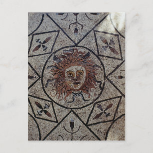 Medusa, römisches Mosaik aus dem Haus von Orpheus Postkarte