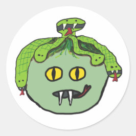 Medusa Runder Aufkleber