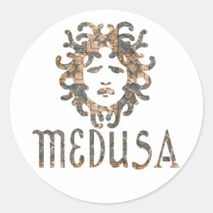 Medusa Runder Aufkleber