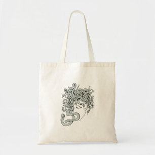 Medusa Schlangenfrau Vektorillustration Tragetasche