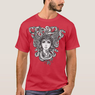 Medusa Snake Frau mit Schlangen fürs Haar  T-Shirt