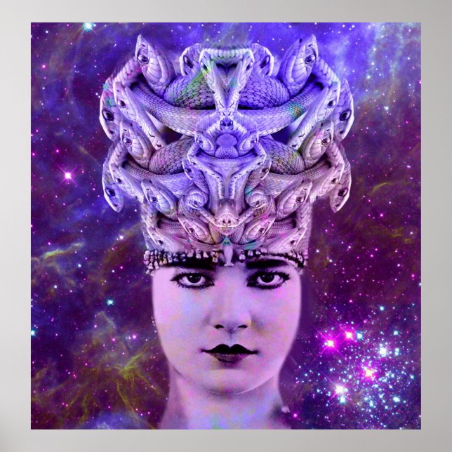 Medusa Snake Woman Poster (Vorne)