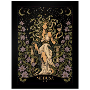 Medusa, Sternenlicht-Tarot-Kunst Postkarte