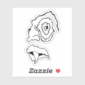 Medusa the artist_awaynowe Horror 9MMHeads Diecut Aufkleber