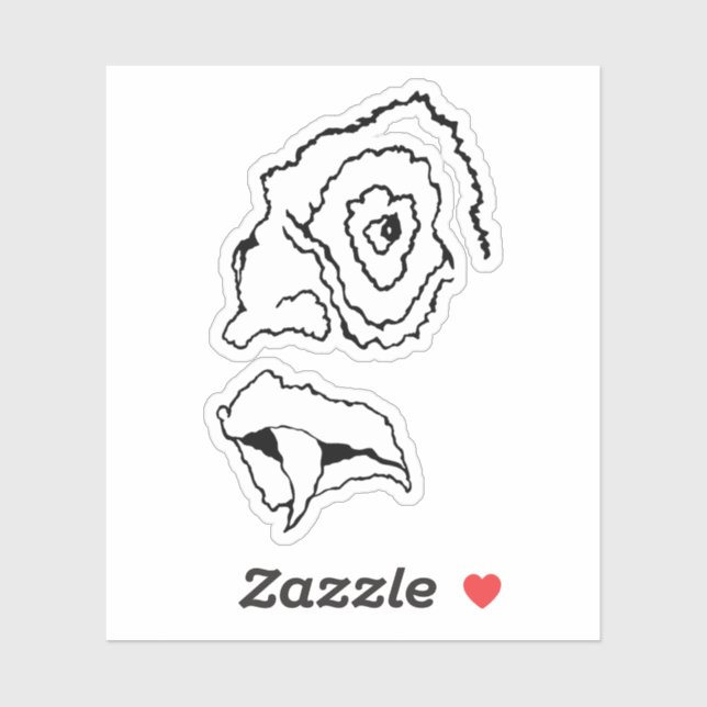 Medusa the artist_awaynowe Horror 9MMHeads Diecut Aufkleber (Blatt)