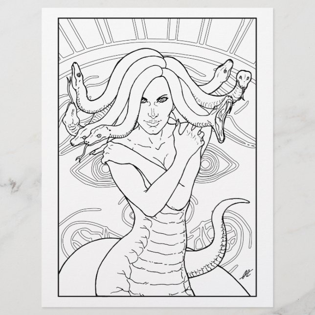 Medusa The Gorgon - Farbseite (Vorderseite)