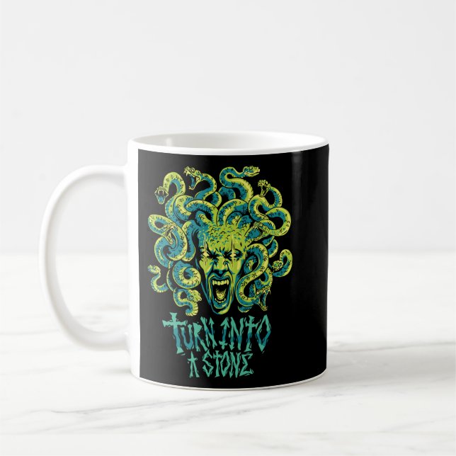 Medusa Turn in Stone Kaffeetasse (Links)