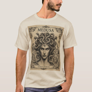 Medusa Vintage Griechische Mythologie Gorgon Kunst T-Shirt