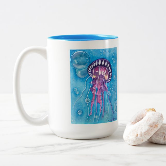 Medusa Zweifarbige Tasse (Mit Donut)