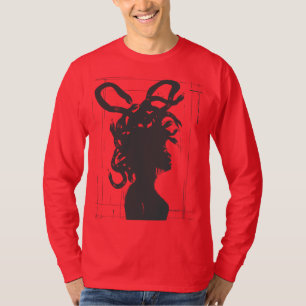 Medusa's Tinte: HandGezeichnet Mythos Design T-Shirt