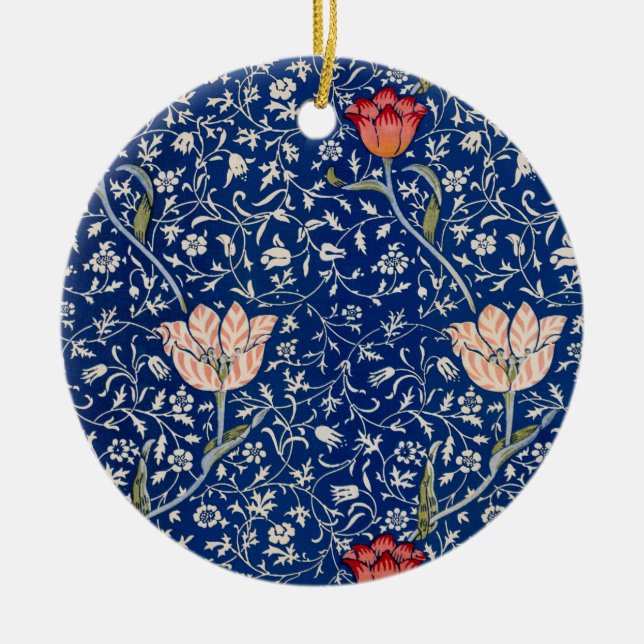 Medway Pattern (von William Morris) Keramik Ornament (Vorne)