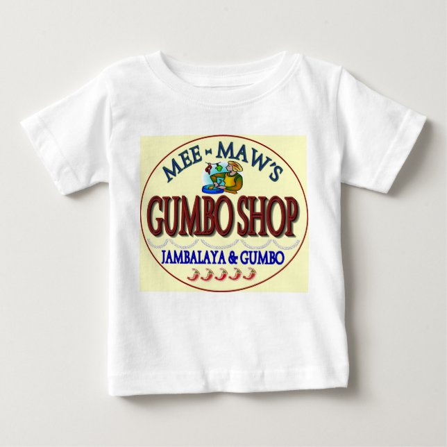 Mee Maws Gumbo Shop Baby T-shirt (Vorderseite)