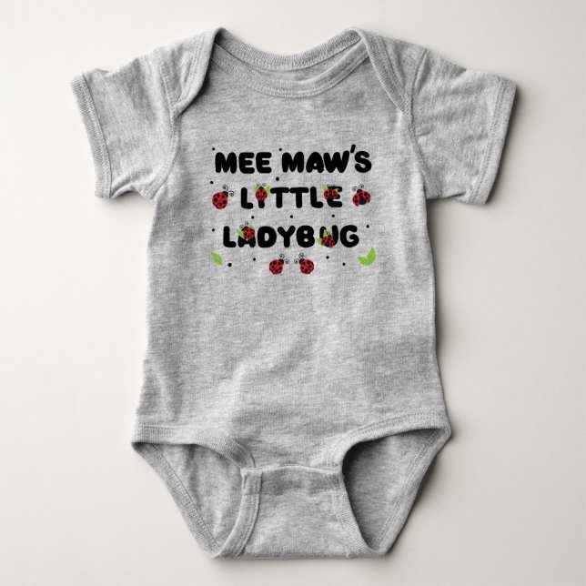 Mee Maws Kleine Ladybug - Niedlich Baby Strampler (Vorderseite)