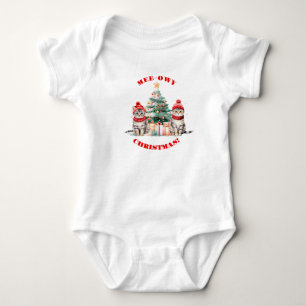 Mee-Owy Weihnachtsbaum mit zwei Kätzchen Baby Strampler